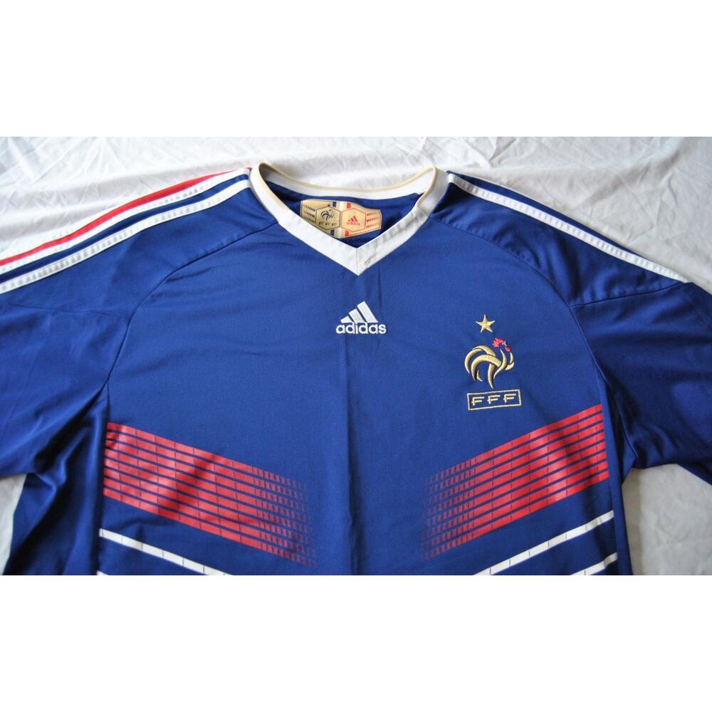 France 2009/2011 Adidas Home Football (Soccer) Jersey Blue & Red XX-Large - Picture 3 of 13